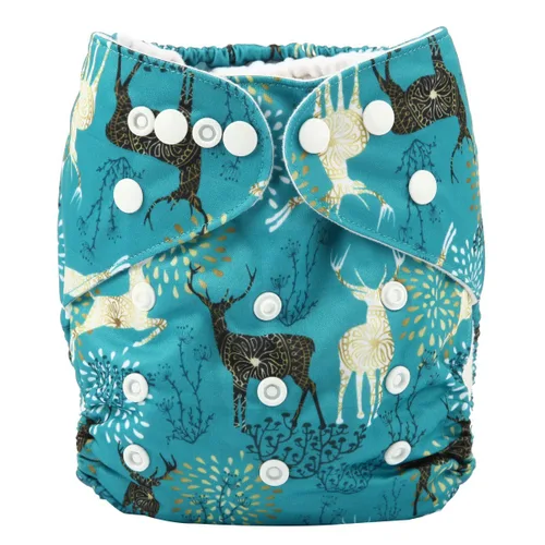 Vista 25 de Pañal de bolsillo para bebé, reutilizable, lavable, 8 libras a 36 libras (flecha)