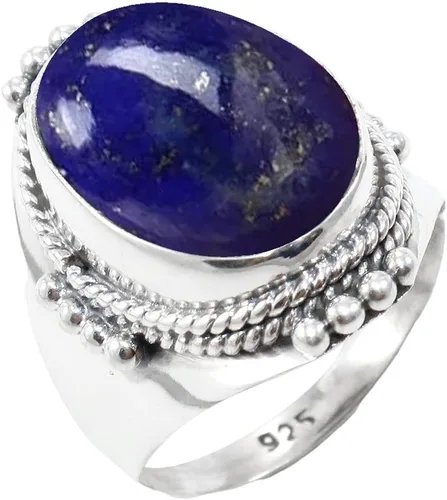 Vista 10 de Anillo de plata de ley 925 para anillo de piedras preciosas naturales unisex, anillo de plata esterlina, anillo de moda con múltiples piedras