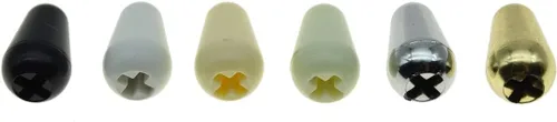 Vista 6 de KAISH 2 unids Guitarra 5 Way Pickup Selector Interruptor Punta Interruptor Tapa Interruptor Pomo para USA Stratocaster/Strat envejecido Blanco