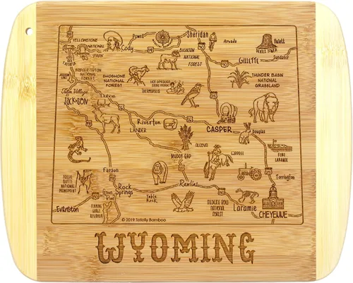 Vista 8 de Totally Bamboo A Slice of Life Alabama State Tabla de servir y cortar, 11 x 8.75 pulgadas