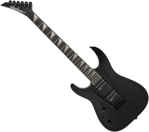 Jackson JS Series - Guitarra eléctrica Dinky Arch Top JS22 DKA LH de 6 cuerdas con diapasón de amaranto y cuello de arce (negro brillante)