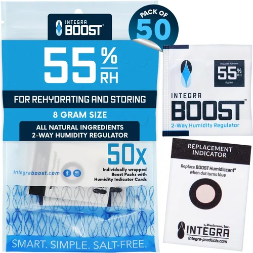 Vista 12 de Integra Boost - 55% de nivel de HR - Tamaño de 0.28 oz - Paquete de control de humedad bidireccional con tarjetas indicadoras de repuesto