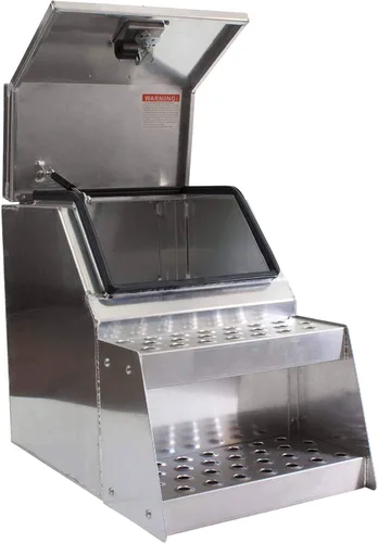 Vista 10 de Mytee Products Pieza de repuesto de escalones de aluminio para caja de herramientas de sillín de 12 pulgadas de ancho, juego de 2 piezas, diseño