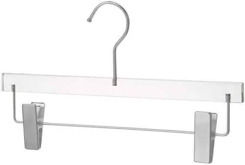 Vista 8 de YBM HOME Perchas de acrílico transparente de calidad hechas de acrílico transparente para un aspecto y tacto lujosos para armario, perchas