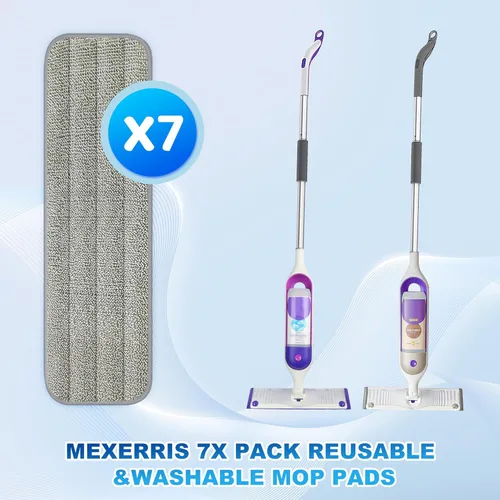 Vista 2 de 7 almohadillas reutilizables para trapeador Swiffer PowerMop - MEXERRIS Repuestos de trapeadores húmedos de microfibra PowerMop, almohadillas