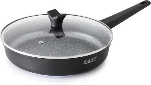 Vista 10 de THE ROCK SOHO - Sartén antiadherente de 8 pulgadas con tapa – Nada se pega, nunca se deforma, dura más, sartén de cerámica no tóxica con mango