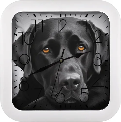 Vista 20 de 10" Square Modern Wall Clock,African Mud Cloth Tribal Print Kitchen Clocks Wall Battery Operated,Silent Non Ticking Unique Funny Cute Wall Clock for