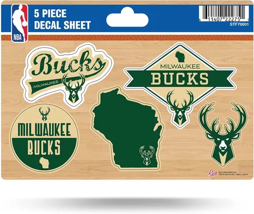 Vista 11 de Rico Industries Hoja de adhesivos NBA (5 unidades)