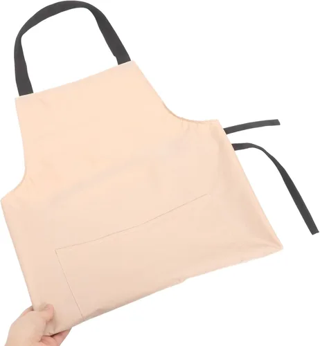Vista 3 de Waterproof Kitchen Apron for Women and Men Pvc Waist Apron with Large Pocket for Indoor Cooking and Restaurant Use Pink