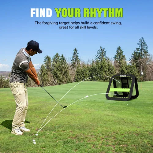 Vista 6 de BAYINBULAK Red de práctica de astillado de golf, accesorios de golf para hombres, 1 paquete