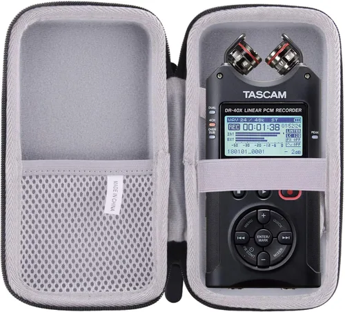 Estuche rígido de repuesto para Tascam DR-40X Estuche de transporte para grabadora de audio digital de cuatro pistas (pequeña)