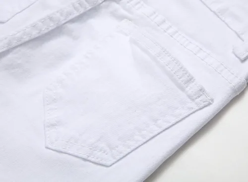 Vista 8 de Jeans ajustados para niño, elásticos, de aspecto desgastado y desgarrado