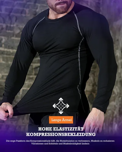 Vista 5 de BOOMCOOL 5 piezas de ropa de gimnasio para hombres, conjuntos de entrenamiento