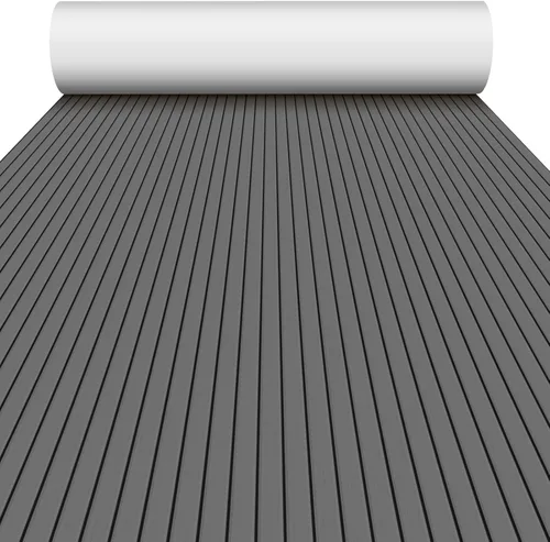 Vista 17 de Alfombra de espuma EVA para cubierta de 94 x 45/35/16 de teca sintética, antideslizante, autoadhesiva, tapete de espuma para lanchas de motor