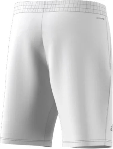 Vista 4 de adidas Pantalones cortos de tenis de 3 rayas para hombre Negro Blanco