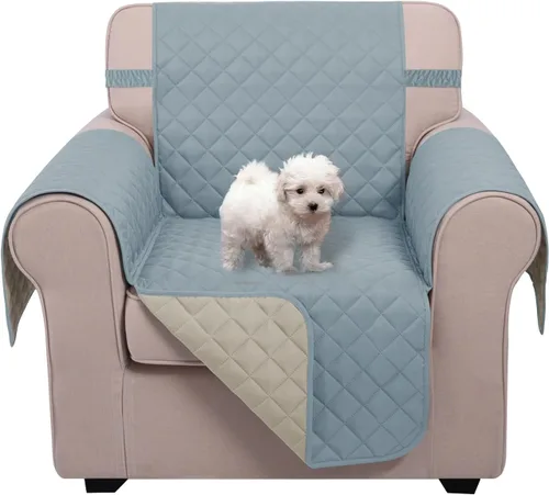 Vista 81 de U-NICE HOME - Fundas para sillas reclinables, reversibles, con correas elásticas, resistentes al agua, con acolchado de diamante, para proteger