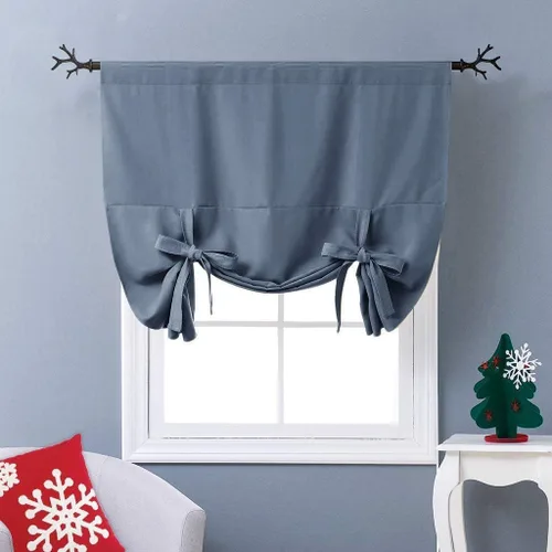 Vista 88 de NICETOWN Cortina Opaca con Aislamiento Térmico – Persiana Enrollable para Ventana de Bebé para Dormitorio/Acción de Gracias
