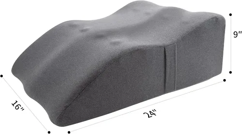 Vista 5 de itcozy - Almohada de elevación de piernas con espuma viscoelástica suave, almohada en forma de cuña para leer, descansar, cirugía, alivia el dolor
