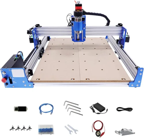 Kit de máquina de enrutador CNC 4040, máquina de grabado CNC de 3 ejes, fresadora de tallado de madera de 100 W, fresadora de corte y grabado para