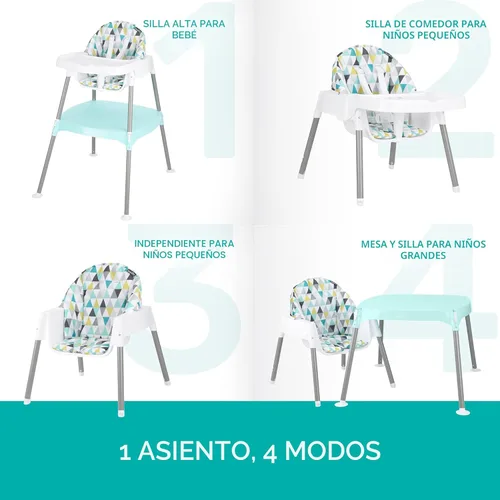Vista 2 de Evenflo 4-in-1 Eat & Grow Silla alta convertible, Poliéster