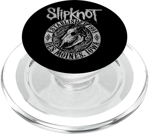 Vista 8 de PopSockets intercambiables con diseño de llamas de cabra, color negro