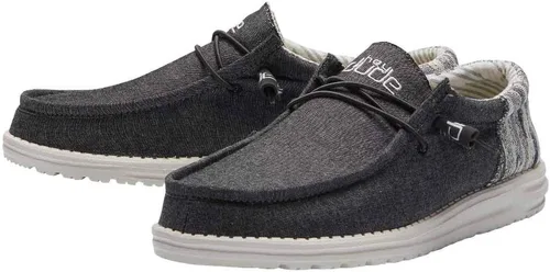 Vista 2 de Hey Dude - Mocasines tejidos Wally para hombre, Azul carbón, 9