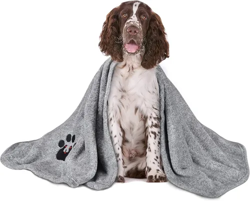 Vista 12 de Dogvingpk Toalla para perros – Paquete de 4 toallas de baño de microfibra suave súper absorbente para mascotas para secar perros y otras mascotas