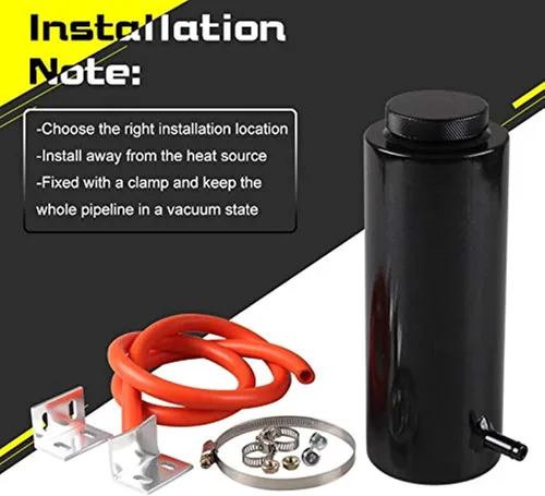 Vista 6 de RYANSTAR Tanque Universal de Refrigerante para Radiador de Automóvil 800ml (27.1 fl oz) Tanque de Expansión de Refrigerante Tanque de Captura