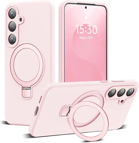Vista 21 de SKYLMW Funda para Samsung Galaxy S23 con soporte magnético invisible [compatible con Mag-Safe] probada contra caídas militares