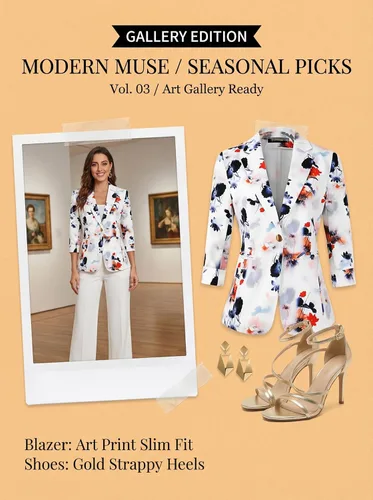 Vista 5 de Beninos Blazers - Chaqueta ligera de trabajo de oficina con manga 34 para mujer