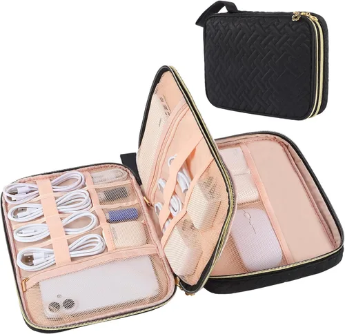 Vista 17 de Organizador de cables de viaje, Beige