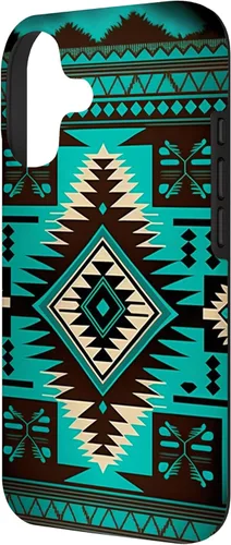 Vista 2 de South West Turquoise Native American Aztec Pattern Case for iPhone 17