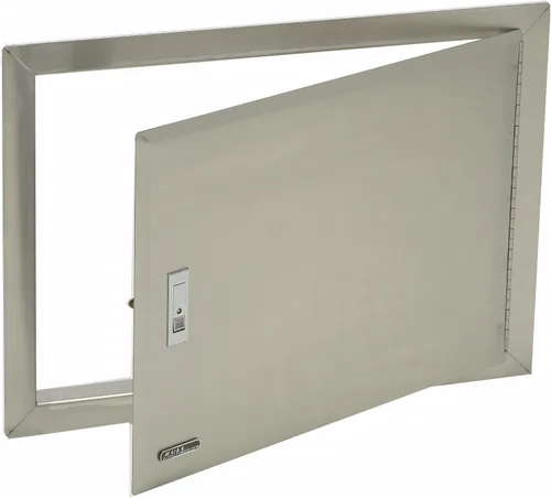 Vista 10 de Bull Outdoor Products Componentes Premium para Isla de Barbacoa de Cocina Exterior, Puerta de Acceso Vertical - Bisagra Izquierda con Reborde