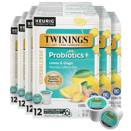 Vista 24 de Twinings Brew Over Ice - Té negro helado sin azúcar, 72 cápsulas K-Cup para Keurig, 12 unidades (paquete de 6), con cafeína