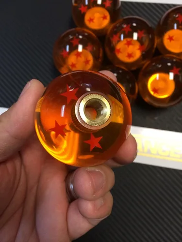 Vista 2 de Dragon Ball Z Rare Custom 2.126 in Pomo de cambio 1-7 Star M10x1.5 (5 Star DBZ KNOB)