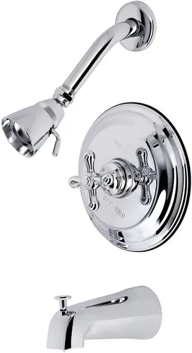 Vista 5 de Kingston Brass KB3633AX - Grifo de restauración para bañera y ducha, 7.13 x 7.5 x 5.31, latón antiguo