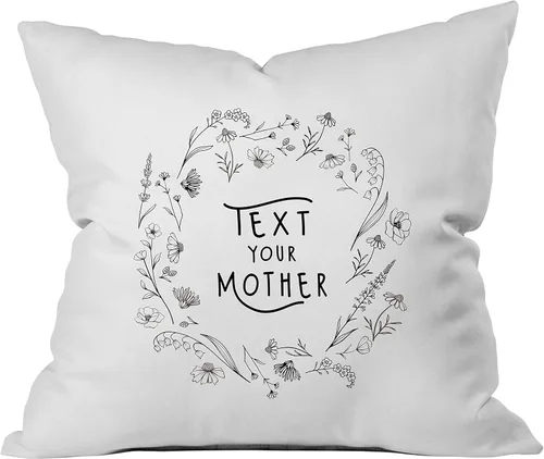 Vista 15 de Oh, Susannah Funda de almohada con acento floral de Call Your Mother - Funda de almohada de tamaño estándar (1 20 x 30 pulgadas, color negro)