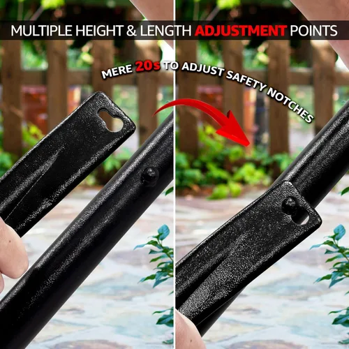 Vista 7 de Tranquillo Unity - Soporte de hamaca ajustable, plegable, para camping, con soporte, capacidad de 800 lbs, soporte de hamaca doble de acero para 2