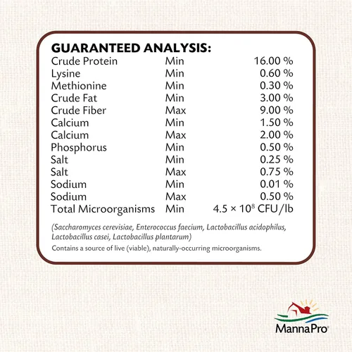 Vista 6 de Manna Pro All Flock Crumbles, elaborado con probióticos para la salud intestinal y la digestión, 16% de proteína para bandadas mixtas sin colores ni