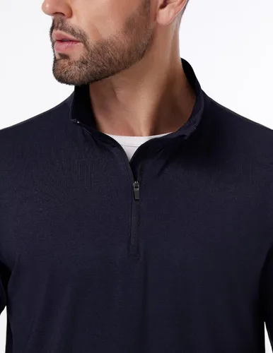 Vista 6 de Paquete de 4 sudaderas de manga larga con cremallera de un cuarto para hombre, de rendimiento activo, atlético, de secado rápido