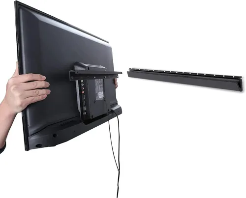 Vista 8 de Soporte de pared para TV sin clavos, resistente para televisores de pantalla plana de 26 a 55 pulgadas, sin pernos, sin taladro, sin anclajes, fácil