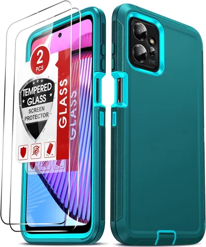 Vista 13 de LeYi Funda 5G para Motorola G-Power-2025: 【No compatible con G 5G 2025】 Funda Moto G Power 2025 con protector de pantalla de vidrio templado, funda