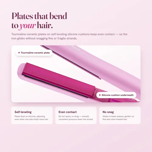 Vista 9 de IZUTECH BTX450 One Inch Styler Algodón Rosa