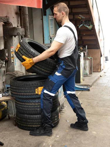 Vista 5 de WORK IDEA Men's Bib Overalls for Men Work Overalls Breathable and Workwear with Knee Pad Pockets, WL