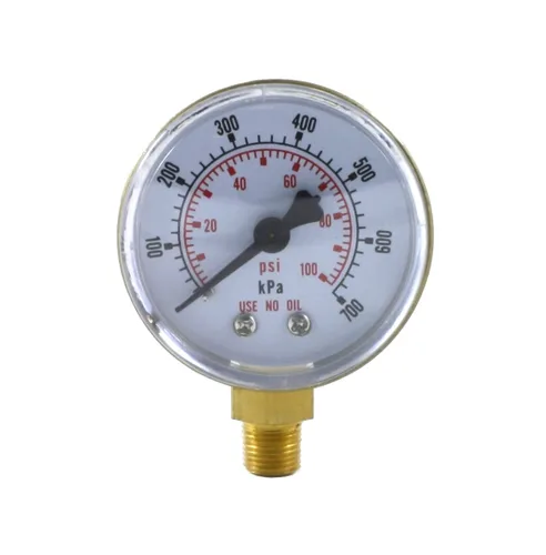 Vista 6 de SÜA - Manómetro de alta presión para regulador de oxígeno 0-4000 psi - 2 pulgadas para reguladores LDB