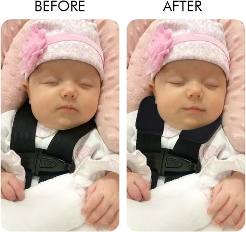 Vista 3 de Accmor Fundas de correa de asiento de automóvil para bebés y niños, fundas de correa de asiento de automóvil, almohadillas de hombro, fundas