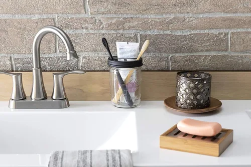 Vista 5 de Jarmazing Products Mason Jar - Soporte para cepillos de dientes, color negro, con tarro de bola de 16 onzas, hecho de acero inoxidable inoxidable