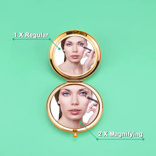 Vista 2 de Regalos de conejo para mujeres, regalo para amantes de los conejos, espejo de maquillaje compacto, regalos temáticos de conejos, ideas de regalo