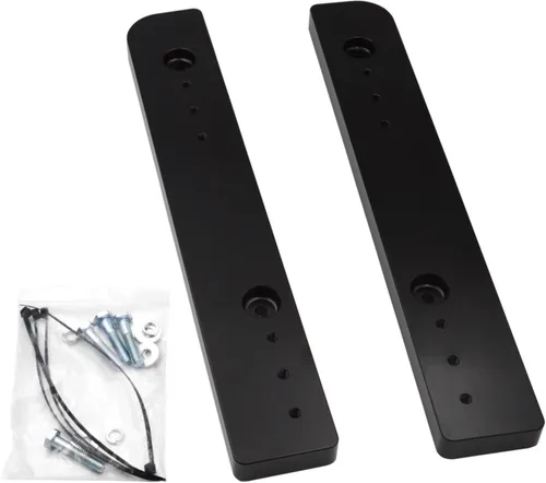 Vista 8 de Adjustable 1"-3" Relocator Kit Mount Extend Plate Trunk Luggage Rack Compatible with Harley Touring Road King Street Glide Trikes Tri Glide 2014-UP