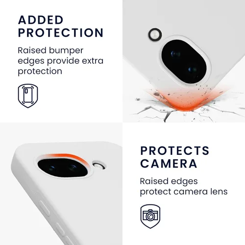 Vista 377 de kwmobile Funda Compatible con Google Pixel 6 Pro - Funda de teléfono de silicona TPU con acabado suave - Azul Arrecife